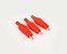 Pacote 100 Unidades Mini Garra Jacaré Clip Isolada 4 cm Vermelho - Imagem 1