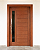 Porta pivotante horizontal com visor 100 x 210cm em Ipê Extra - Imagem 2