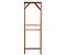 Kit porta pivotante horizontal com batente e alisar 10cm em angelim pedra - Imagem 2