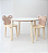 Conjunto Mesa e 2 Cadeiras Borboleta – Store Kids - Imagem 1