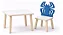 Conjunto Mesa E Cadeira Infantil Aranha Azul - Imagem 1