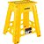 Banqueta Plástica Multiuso Dobrável Capacidade 150 Kg Amarela Vonder - Imagem 3