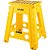 Banqueta Plástica Multiuso Dobrável Capacidade 150 Kg Amarela Vonder - Imagem 1