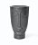 Vaso Decorativo Face Rosto Homem 24 cm de Altura 2,75 litros Preto - Imagem 1