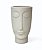 Vaso Decorativo Face Rosto Homem 24 cm de Altura 2,75 litros Cimento - Imagem 1