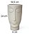 Vaso Decorativo Face Rosto Homem 24 cm de Altura 2,75 litros Cimento - Imagem 2