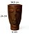Vaso Decorativo Face Rosto Homem 24 cm de Altura 2,75 litros Café - Imagem 2