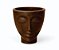 Vaso Decorativo Face Rosto Mulher 34 cm de Altura 14 litros Café - Imagem 1