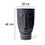 Vaso Decorativo Face Rosto Homem 48 cm de Altura 22 litros Preto - Imagem 2