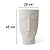 Vaso Decorativo Face Rosto Homem 48 cm de Altura 22 litros Cimento - Imagem 2