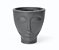 Vaso Decorativo Face Rosto Mulher 25 cm de Altura 7 litros Preto - Imagem 1