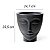 Vaso Decorativo Face Rosto Mulher 25 cm de Altura 7 litros Preto - Imagem 2