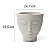 Vaso Decorativo Face Rosto Mulher 25 cm de Altura 7 litros Cimento - Imagem 2