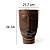 Vaso Decorativo Face Rosto Homem 36 cm de Altura 9 litros Café - Imagem 2
