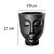 Vaso Decorativo Face Rosto Menino 21 cm de Altura 3,5 litros Preto - Imagem 2