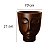 Vaso Decorativo Face Rosto Menino 21 cm de Altura 3,5 litros Café - Imagem 2