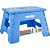 Banqueta Plástica Multiuso Dobrável Capacidade 150 Kg Azul Vonder - Imagem 1