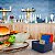 Porta Sache Guardanapo de mesa para Lanchonete Bares e Restaurante Azul - Imagem 3