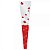 Botão Cone Perolado Coração Vermelho 12x3x50cm - 100 Unidades - Imagem 1
