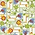 Saco para Presente Perolado Jungle Colorido 50X70CM | 25 Unidades - Imagem 1