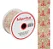 Fita de Natal Aramada Pinheiro Juta Vermelho Natal 9,14m X 6,3cm - Imagem 1
