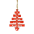 Pendente Placa árvore com Palavras 8x11,5cm Natal - Imagem 1