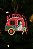 Pendente Carro Natalino Boneco de Neve 7cmx0,5cmx6cm - Imagem 2