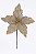 Flor Bico de Papagaio Natal Aveludado (Champanhe) 19CM - Imagem 1