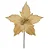 Flor Pick Natalino Com Glitter Dourado 20CM - Imagem 1