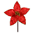 Bico Papagaio Aveludado Vermelho com Glitter Dourado 23cm - Imagem 1