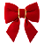 Laço de Veludo Fofura – Vermelho Estofado C Ouro | 20CM - Imagem 1