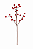 Pick Natal Berry ( Vermelho ) 30CM - Imagem 1