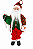 Papai Noel Vermelho Verde 60CM - Imagem 1