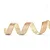 Fita Decorativa de Natal Veludo Ouro Borda Em Ouro 3,8CM x 4,57M - Imagem 2