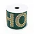 Fita Decorativa Aramada - Hohoho Verde e Ouro - 6,3cm x 9,14m - Imagem 1