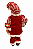 Papai Noel Vermelho/Prata 50CM - Imagem 3