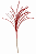 Galho Decorativo Vermelho Glittler 57X40X40CM - Imagem 1