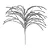 Galho Decorativo Prata Glittler 57X40X40CM - Imagem 1