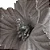 Flor Poinsetia Glitter Prata 30CM - Imagem 3