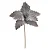 Flor Poinsetia Glitter Prata 30CM - Imagem 1