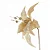 Flor Poinsetia Glitter Ouro 34CM - Imagem 3
