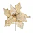 Flor Poinsetia Glitter Ouro 34CM - Imagem 1