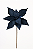 Flor Poinsetia Glitter Azul Escuro 34CM - Imagem 1
