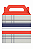 Caixa Maleta Fantasia M3 - Casual American 21x26x7,5CM | 10 Unidades - Imagem 1