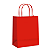 Sacola de Papel Vermelha 25x31x10CM - 10 Unidades - Imagem 1