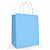 Sacola de Papel Azul Claro 33x31x10CM - 10 Unidades - Imagem 1