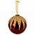 Bolas Natalinas Bordô com Glitter - Imagem 1