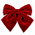 Laço Natalino de Veludo Vermelho – 25 cm - Imagem 1