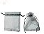Saquinho de organza prata 7x9 - 100 unidades - Imagem 1