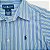 Camisa Ralph Lauren listrada azul - Imagem 4